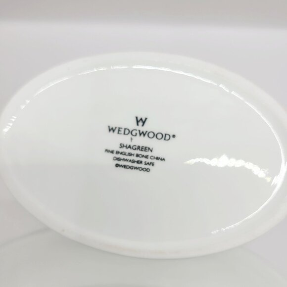Wedgwood Shagreen Gravy Boat and Plate Set New Opened Box Mint Condition - Picture 8 of 12